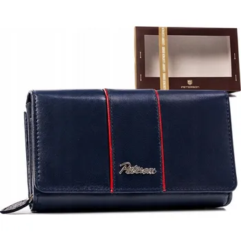 Peněženka Peterson dámská peněženka z pravé kůže modrá