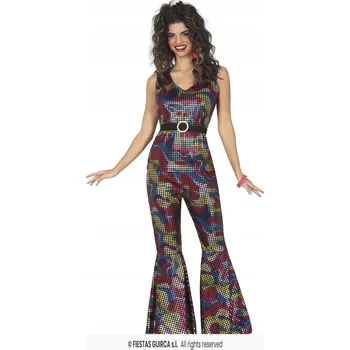 Karnevalový kostým Kostým Disco Kombinéza Lesklá Převlek 80. léta 90. léta M