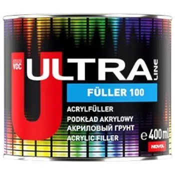 Barva ve spreji Novol Fuller 100 Ultra Line 90260 Podkladový plnič 5:1, černá 400ml
