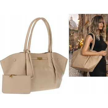 Kabelka Regina Schrecker kabelka z eko kůže béžová