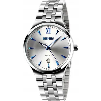 Hodinky Pánské hodinky SKMEI s náramkem, datumovka, stříbrné