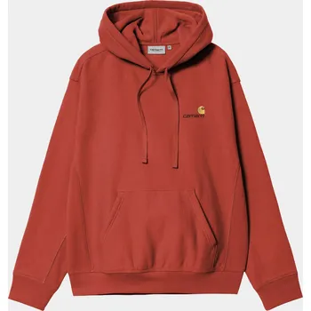 Pánská mikina Carhartt WIP American Script HD (oxide red) L, červená