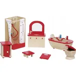 Nábytek do koupelny Goki béžovo-červený