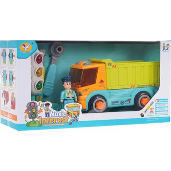 autíčko SKLÁPĚČKA na šroubování + příslušenství NÁKLADNÍ AUTO pro vlastní montáž