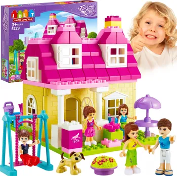 ostatní stavebnice STAVEBNICE SADA VILLA MÓDNÍ DÍVČÍ 146 DÍLKŮ PRO DĚTI