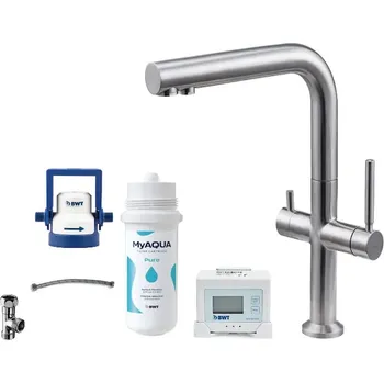 kielle Wimeo - Dřezová baterie včetně filtrace, broušená nerez 10525SFI165