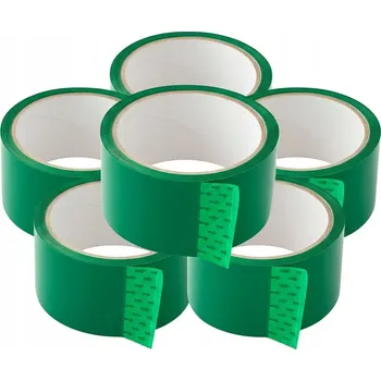Balicí páska 50 m zelená lepicí 55y 48/55y SILNÁ 6 ks