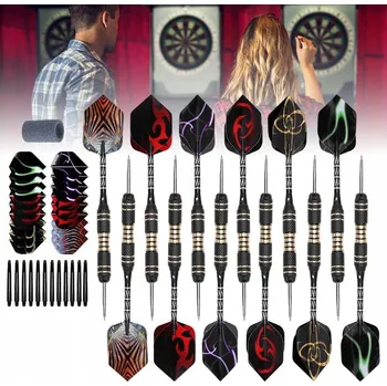 Šipka ŠIPKY NA DART OCELOVÉ PROFESIONÁLNÍ SADA 12x22g