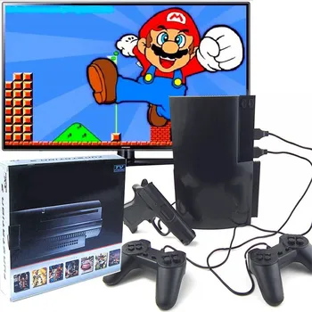 Herní konzole TV HERNÍ KONZOLE PEGASUS MARIO TANKY 8 + OVLADAČE Pistole Retro