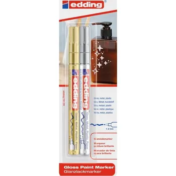 Olejový popisovač, vícebarevný Edding, 2 ks