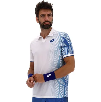 Pánská móda Pánské tričko Lotto Tech VI - D3 Polo Bright White L