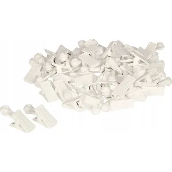 Příslušenství pro záclonu a závěs Pohyblivé žabky do PVC stropní lišty na záclony, 100 ks