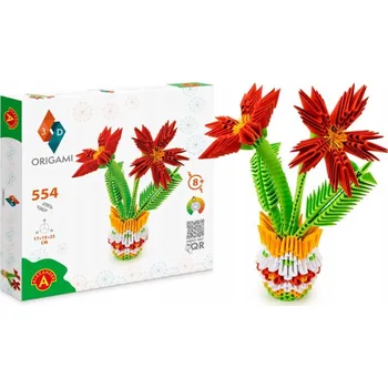 kreativní sada Origami 3D - Květiny Alexander - Skvělá KREATIVNÍ SADA pro VÝTVARNÉ PRÁCE