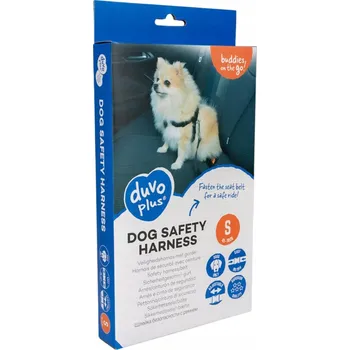 Postroj pro psa Duvo+ Bezpečnostní postroj do auta pro psy, velikost S, 45-70 cm