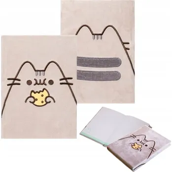 Notes Grupoerik Pusheen A5 v odstínech hnědé a béžové