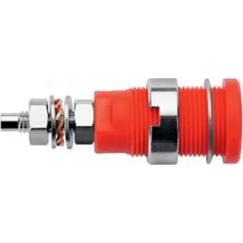 Elektrická zásuvka Banánková zásuvka, 32A, 1kV, Červená, Samec