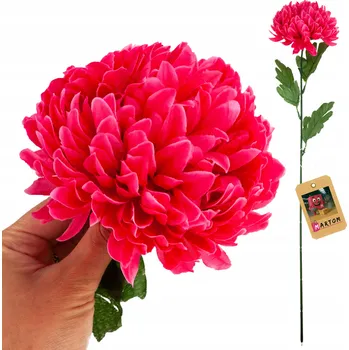 umělá květina CHRYZANTÉMA VĚTVIČKA UMĚLÉ KVĚTY DO VĚNCE VELKÝ KVĚT DOPLNĚK NA HROB