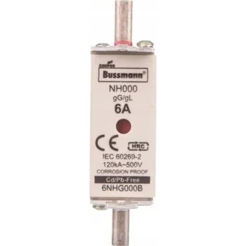 Pojistková vložka Eaton 500 V IP20 6 A