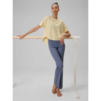 Dámské tričko Tréninkové tričko s krátkým rukávem 4F XL žluté