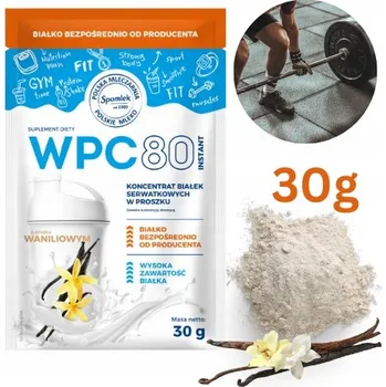 Protein Protein Spomlek WPC koncentrát v prášku, vanilková příchuť, 30 g