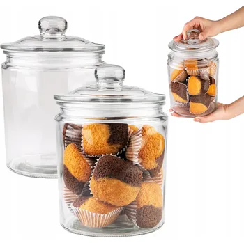 Sklenice Sklenice s víčkem Superbutelki, průměr 125 mm, 2 ks