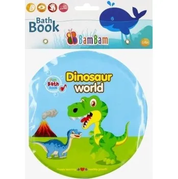 Hračka pro nejmenší EDUKAČNÍ Knížka pro DĚTI Knížka do koupele - Svět Dinosaurů