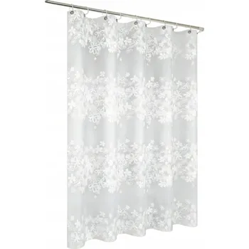 Prostěradlo ZÁVĚS SE SILNÝM VZOREM BÍLÉHO LOTOSU 180×200 CM