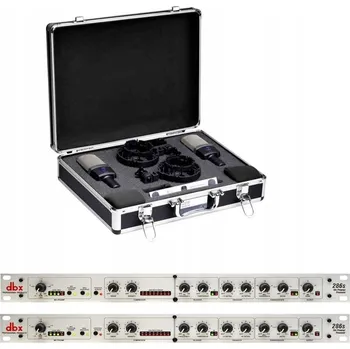 Mikrofon AKG C 214 Stereo set + 2x dbx 286 S - předzesilovač + kondenzátorový mikrofon