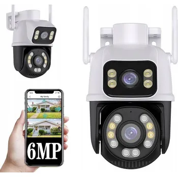 IP kamera EXTERNÍ OTOČNÁ IP KAMERA DUAL ULTRA 6Mpix WIFI 4xZOOM IR dva objektivy