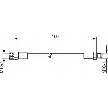 Brzdová hadice Bosch 1 987 476 230 Flexibilní brzdová hadice