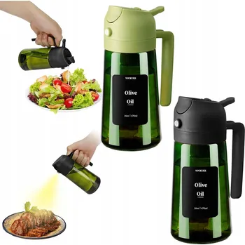 Nádoba na olej a ocet 2 KS SKLENĚNÝ ROZPRAŠOVAČ NA OLEJ, OCET DÁVKOVAČ VE SPREJI ROZPRAŠOVAČ