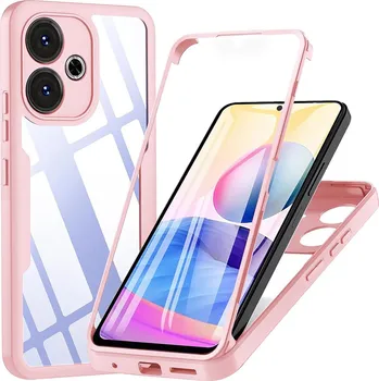 Pouzdro na mobilní telefon Techsuit ColorVerse 360 Series + Ochranná fólie Xiaomi Redmi 13 / Poco M6 4G Růžová