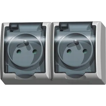 Elektrická zásuvka Hermetická Elektrická Zásuvka Ospel bílá