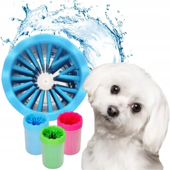 Kosmetika pro psa Silikonový čistič tlapek pro psy a kočky M-L, kelímek na mytí a čištění tlapek