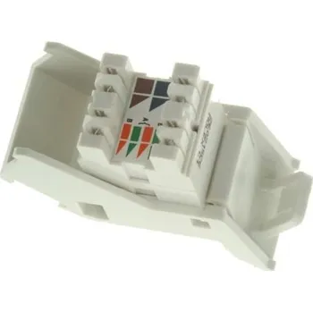 Elektrická zásuvka Modulární nástěnná zásuvka RJ45 UTP Úhlový Cat6 Molex Premise Networks