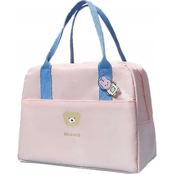 Termotaška na oběd voděodolná skládací 23 x 20 x 13 cm Růžová 6,2 L