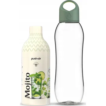 Láhev Lahev Na Pití tvaru T 0,7 l šalvěj + mojito koncentrát 0,5 l DAFI