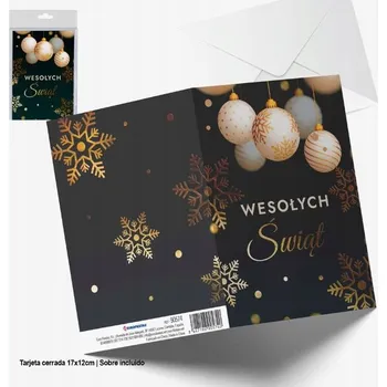 Vánoční přání se zlatou fólií