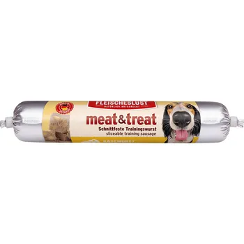 Pamlsek pro psa 80g Fleischeslust meat & treat tréninkový salám - sýrový salám