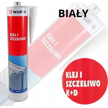 Průmyslové lepidlo Lepidlo a tmel K+D polyuretanové univerzální Bílé Würth 300 ml
