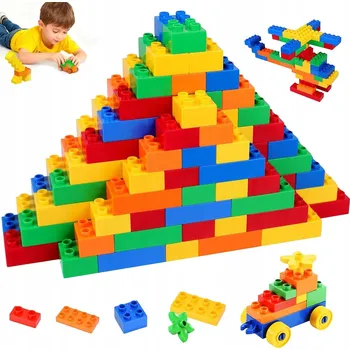 ostatní stavebnice 240 dílů VELKÉ PLASTOVÉ STAVEBNICE, SADA KONSTRUKČNÍ barvy pro chlapce