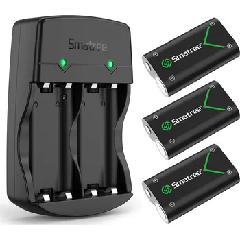 Herní konzole 3x Akumulátor 2600mAh + Nabíječka pro ovladač Xbox Series X/S/X One