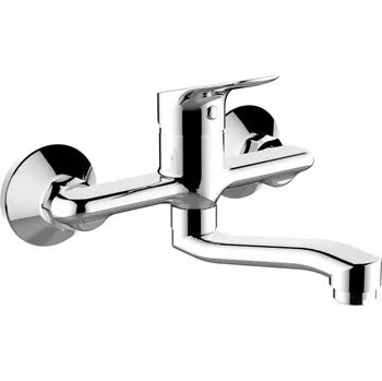 Vodovodní baterie Umyvadlová baterie nástěnná Batmix stříbrná