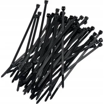 Stahovací páska HADICOVÁ SPONA (TRTYTKA) 3,6 x 400 MM - 100 KS ČERNÉ