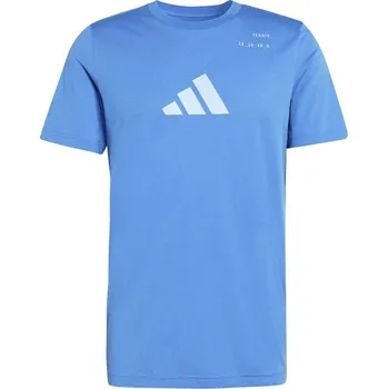 Pánské tričko adidas Tennis Category Graphic T-Shirt Ray Blue XL