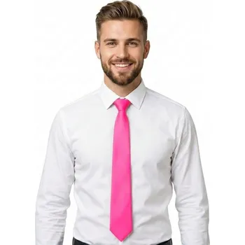 Kravata neon růžová