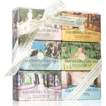 Nesti Dante Emozioni in Toscana Acque Termali přírodní mýdlo 150 g + Bosco Incantato přírodní mýdlo 150 g + Boghi E Monasteri přírodní mýdlo 150 g + Maccha Odorosa přírodní mýdlo 150 g + Giardino in Fiore přírodní mýdlo 150 g + Campagna Dorata přírodní mý