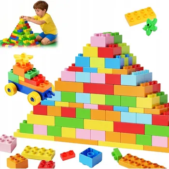 ostatní stavebnice VELKÉ PLASTOVÉ STAVEBNICE, SADA 240 dílů STAVEBNICE barevné pro kluka