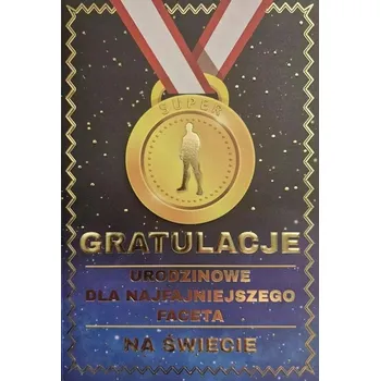 Přání k narozeninám medaile pánské