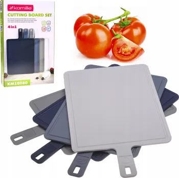 Kuchyňské prkénko KUCHYŇSKÉ PRKÉNKO SADA 4 KS KUCHYŇSKÉ KRÁJECÍ PRKÉNKO NA STOJANU KAMILLE